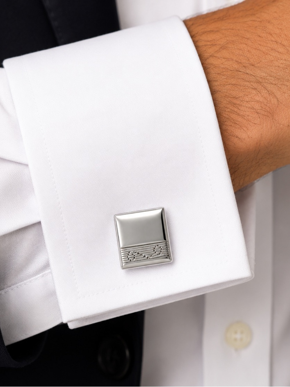 Scroll design cufflinks